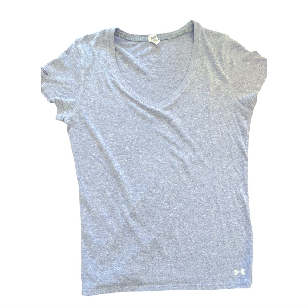 Women’s Under Armour Heat Gear Lilac Purple Short Sleeve Athletic T Shirt Medium